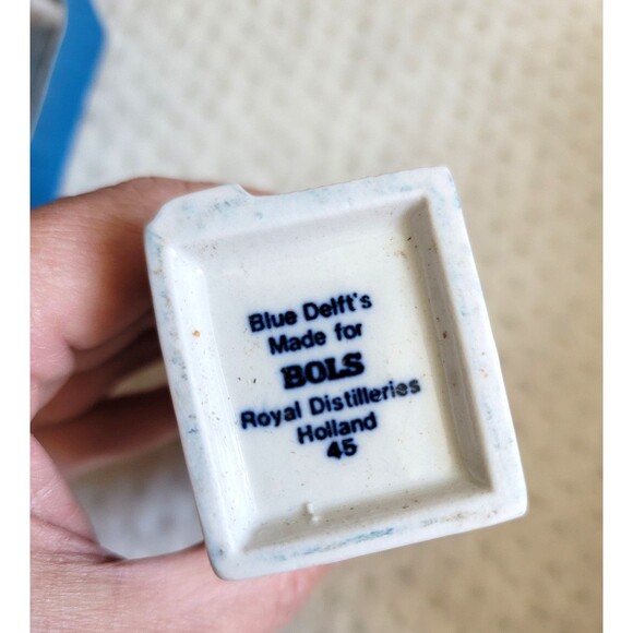 VTG EUC KLM Blue Delft House #45 Bols Empty Holland Dutch KLM Airlines in Box - Picture 7 of 10